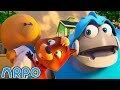 Arpo vs squirrel teddy bear trouble  2 hours of arpo  funny robot cartoons for kids