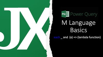 Each _ underscore and (x) =˃ M-Language Basics in Power Query