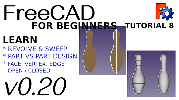 FreeCAD 0.20 For Beginners | 8 | Part vs Part Design Revolve Workflows | When and Where to use
