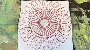 Spirograph | Ruler Beautiful Design | Geometric ASMR Satisfying video