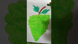 💚#Green Grapes Drawing 🍇😲 Easy Art Tutorial😍🎨