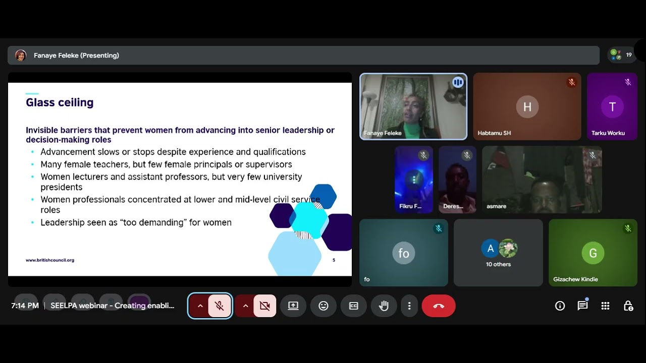 SEELPA webinar - Creating enabling environments for female teachers: Balancing professional growth