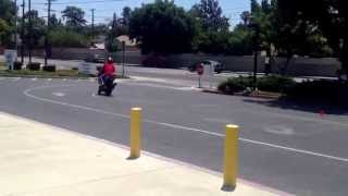 DMV motorcycle fail test