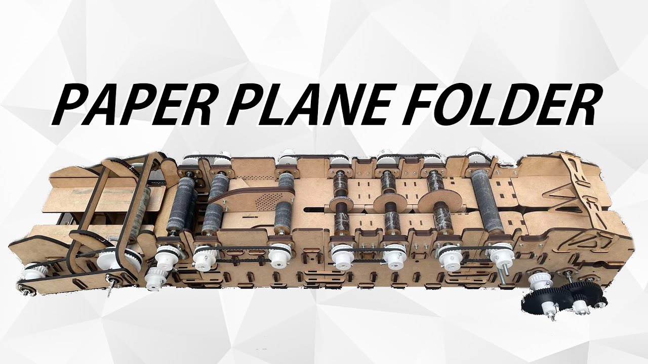 Paper Plane Folding Machine - YouTube
