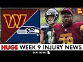 Washington Commanders Suffer Major Injury Blow Ahead of Week 9 Clash with Seahawks 🏈