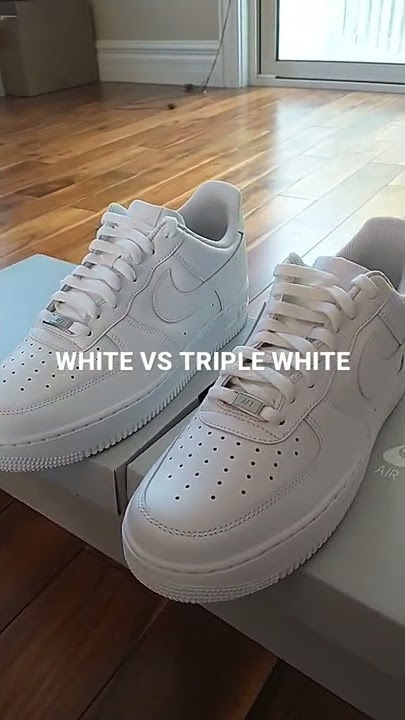 Nike Air Force 1 WHITE VS TRIPLE WHITE