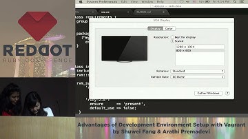 RedDotRuby 2014 - Lightning Talk -  Advantages of Development Environment Setup with Vagrant