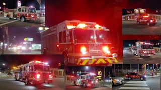 Philadelphia 4 alarm building fire Responses (Peaked Q, Horn, EQ, Wail/Yelp, Spares)