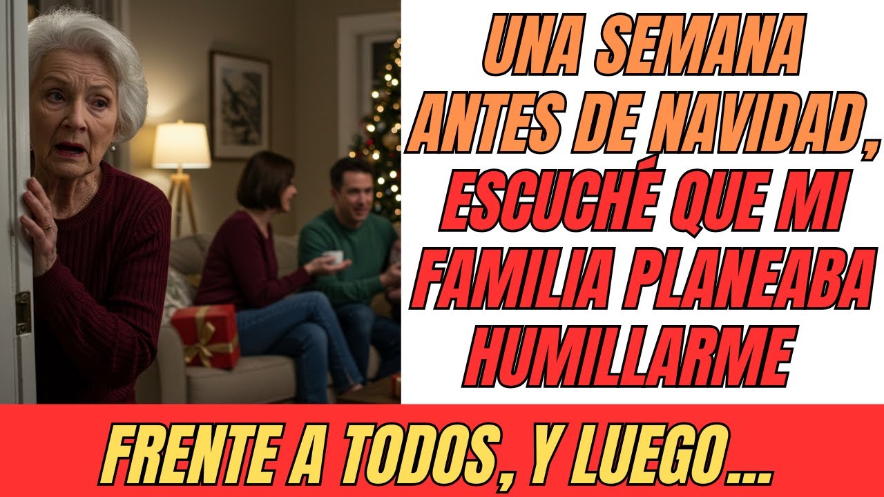 Una semana antes de Navidad, escuché que mi familia planeaba humillarme frente a todos, y luego...