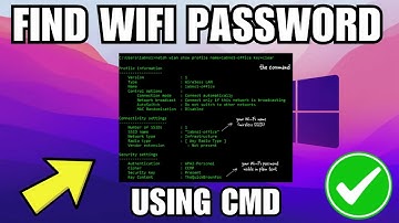 How To Find Wifi Password Using CMD (Command Prompt)
