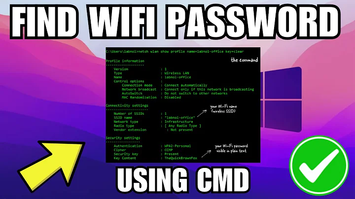 How To Find Wifi Password Using CMD (Command Prompt)