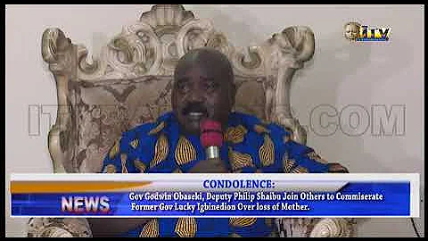 Gov. Obaseki, Deputy join others to commiserate with Lucky Igbinedion over loss of mother