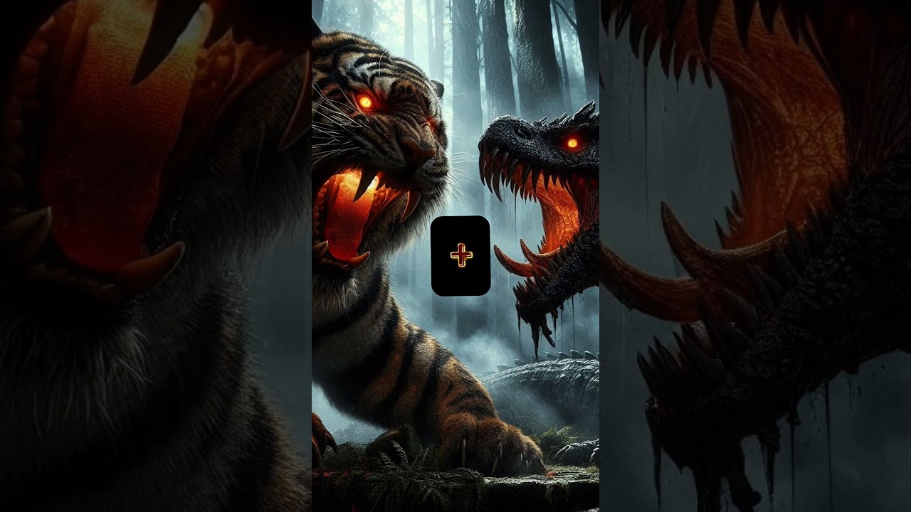Tiger Plus lizard hybrid 😱 ai fusion mind blowing result 😨🤯 