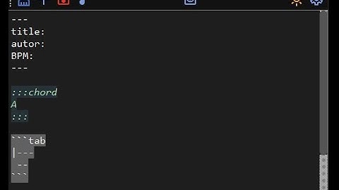 Markdown Tab Software para escritura de cancioneros