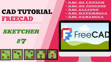 FreeCAD sketch tools #7: Arc, Ellipse, Hyperbola and Parabola