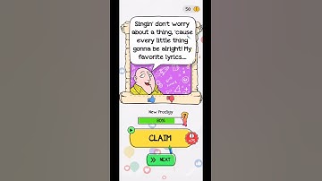 Braindom Level 74 Solution - Let him not worry about a thing