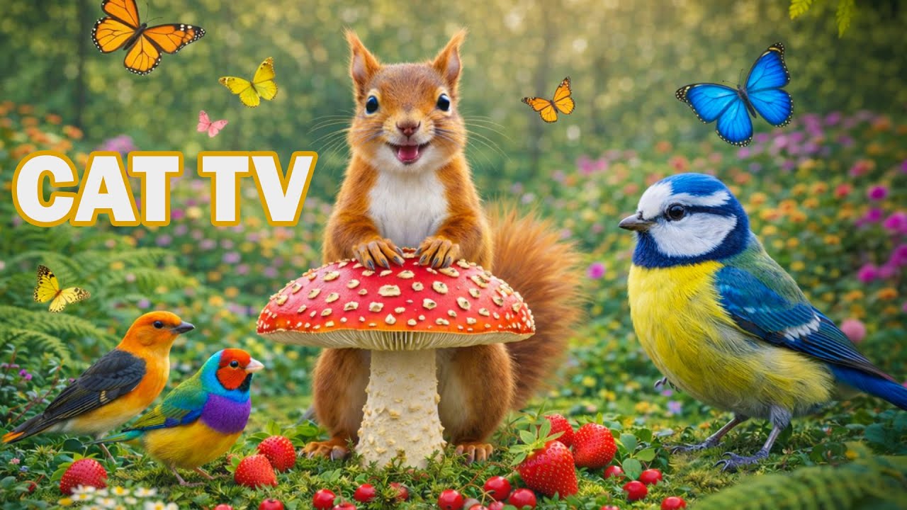 😺🐶 Pet Relaxation TV 🐾 Tons of Birds Everywhere! | Perfect TV for Cats & Dogs 4K HDR