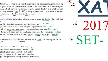 Xavier Aptitude Test ( XAT )  2017 SET A 4 SEC B DECISION MAKING ABILITY COMPLETE SOLUTION