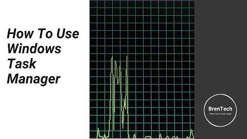 How To Use The Windows Task Manager