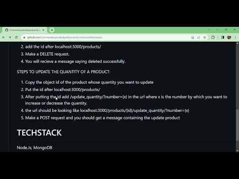 Ecommerce API || Coding ninjas Skill test