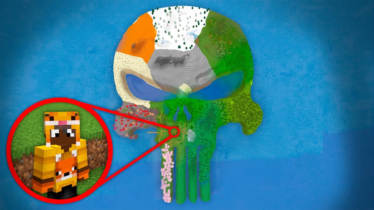 Construí a ILHA de todos os BIOMAS da Creative Squad
