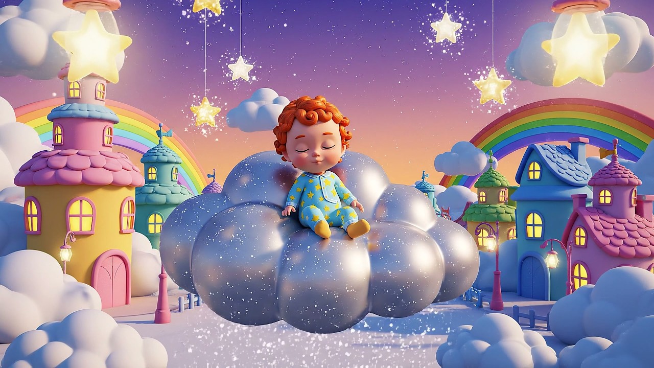 Rock a Bye Baby Dreamy Cloud Ride | Soothing Lullaby & Bedtime Sleep Music