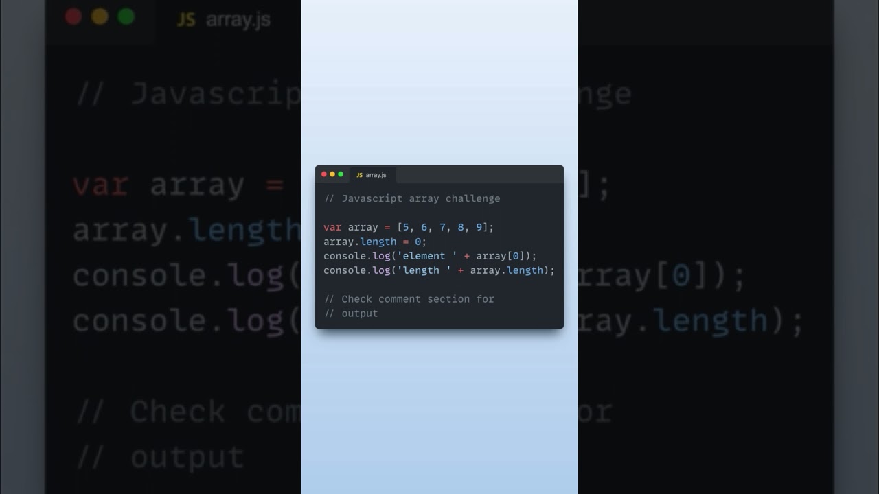 Javascript challenge 14, can you guess the output #shorts  #inventcoding