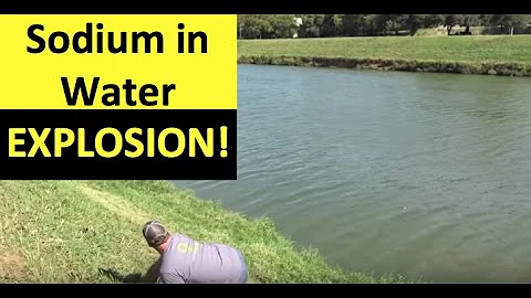 what happens when a lump of pure potassium is dropped into pure water?