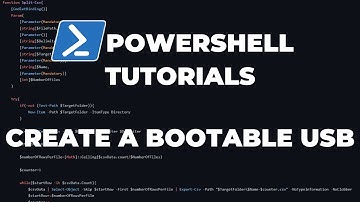 PowerShell Tutorials : Create a bootable USB