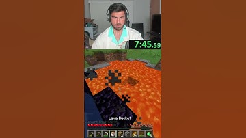 Fastest Nether Portal Build In The World #minecraft #gaming