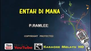 P. Ramlee - Entah Di Mana | Karaoke Minus One Lirik Video HD