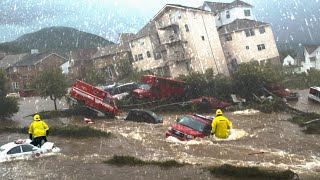 Western Germany underwater! Saarland Battles Raging Floods, Landslides, power outages! Resimi