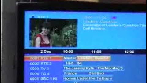Using the PVR functions on an mvision HD300 satellite receiver