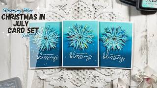 Stunning Blue Snowflake Christmas Card Tutorial