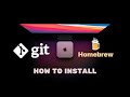 How to Install Git on Mac 2025 (Update Git) Homebrew Method [HINDI]