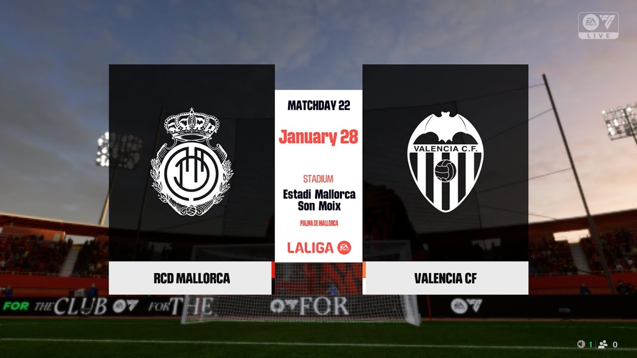 FC 25 | RCD Mallorca 2 - 1 Valencia | LaLiga EA Sports - MD 22 - 28/29 ...