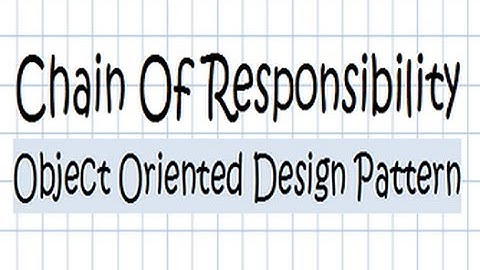 Chain Of Responsibility Design Pattern - JAVA Tutorial