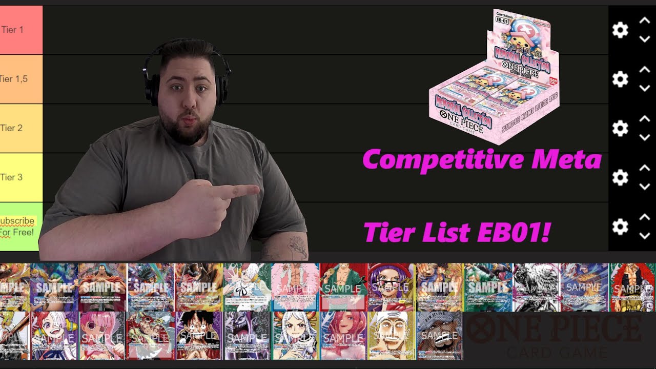COMPETITIVE Meta Tier List EB01 One Piece Card Game TCG 2024! + Giveaway!! COMPETITIVE Meta Tier List EB01 One Piece Card Game TCG 2024! + Giveaway!!
