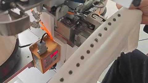 logo readable denim rivet snap button attaching machine