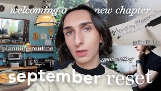 september reset routine 📓 goal setting, journaling, making space, prioritizing & more. a new chapter