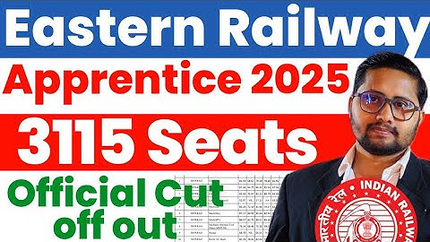Eastern Railway Apprentice 2025 Official Cut off Out | RRC ER Apprentice Cut off 2025 kitna gya