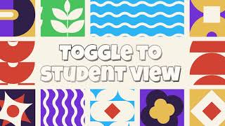 Toggle to Student View With Zibuza