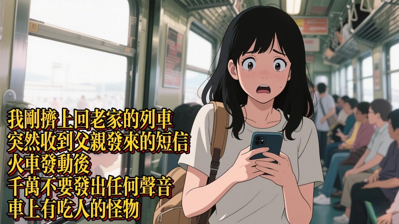 我剛擠上回老家的列車，突然收到父親發來的短信，火車發動後千萬不要發出任何聲音，車上有吃人的怪物|恐怖動漫|懸疑動漫|虐心動漫