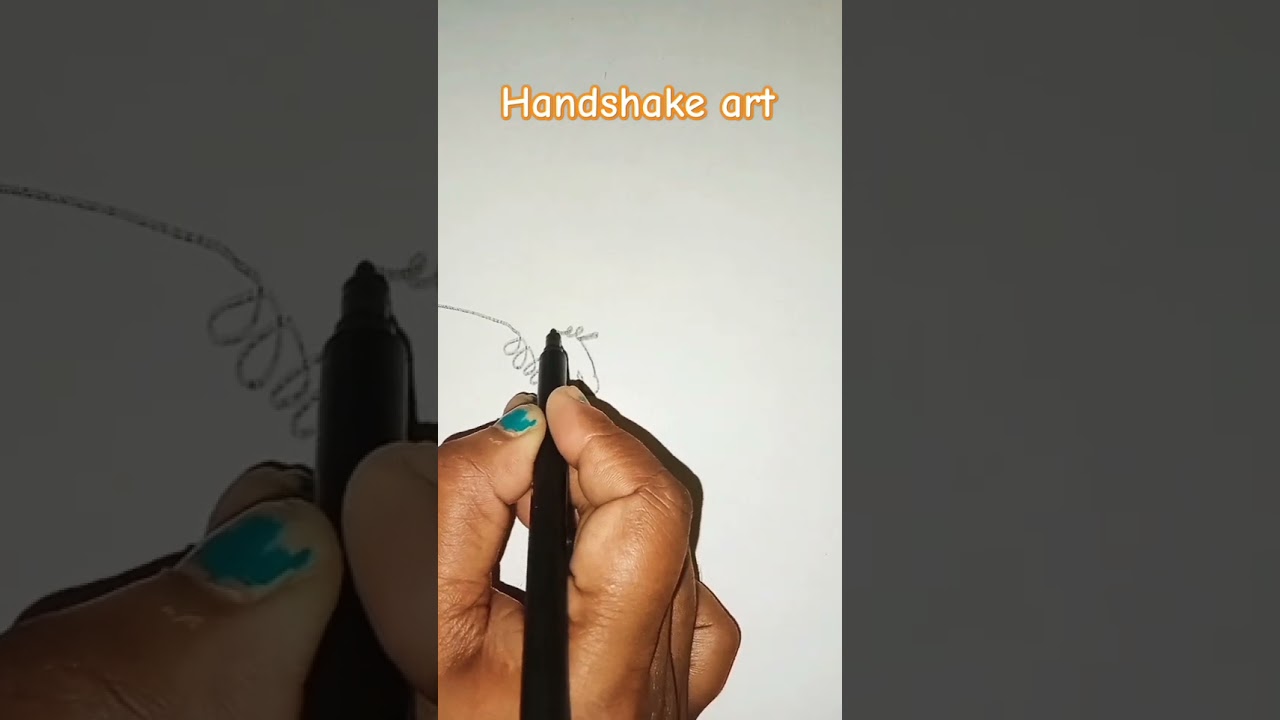 Continue handshake draw art 