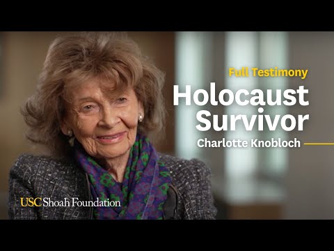 Holocaust Survivor | Charlotte Knobloch | Usc Shoah Foundation