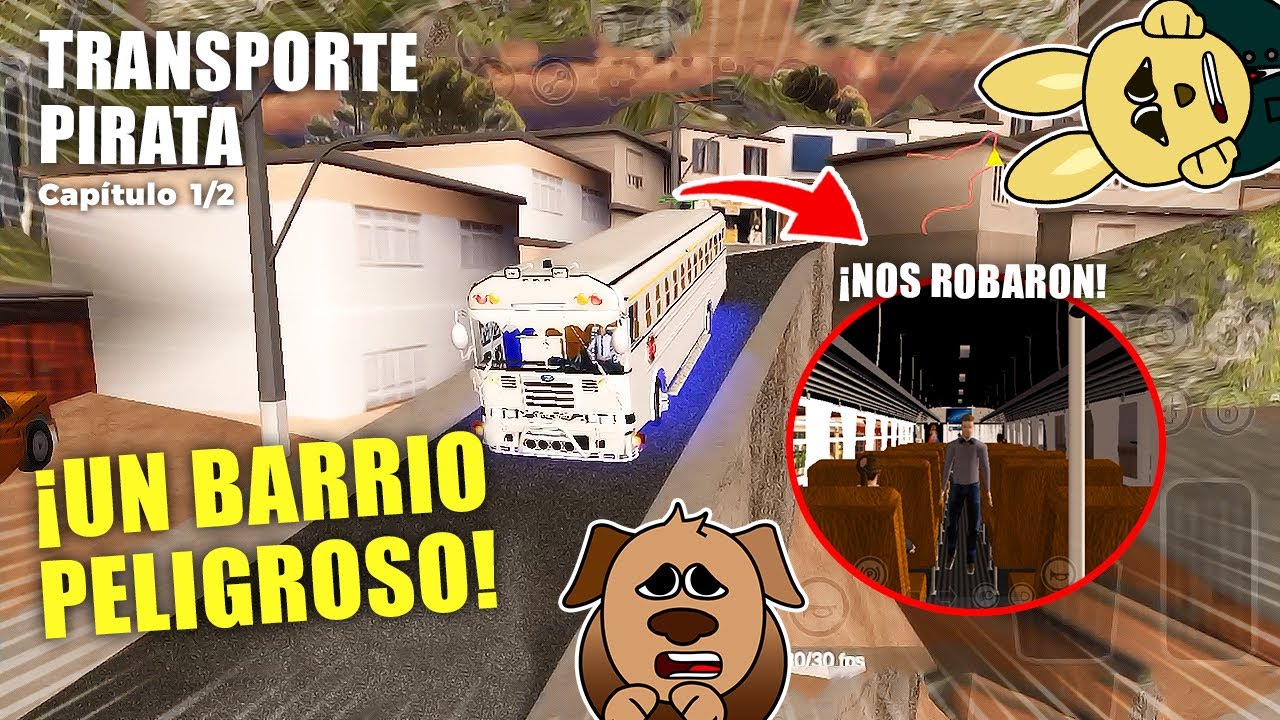 ¡¡UN BARRIO P3LIGROSO!!😱😱 | TRANSPORTE PIRATA: CAPÍTULO 1/2 | PROTON BUS SIMULATOR ROAD | LATPOPO