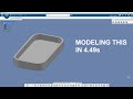 Speedmodeling this in 4.49s with CATIA 3DX