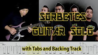 Rocksteddy SORBETES Guitar Solo with Tabs and Backing Track by Alvin De Leon