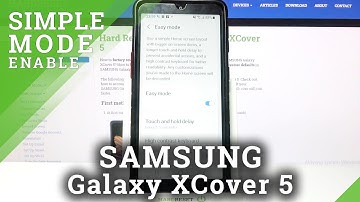 How to Disable Easy Mode in SAMSUNG Galaxy XCover 5 -  Exit Easy Mode