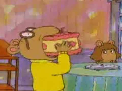 Arthur eats a whole cake